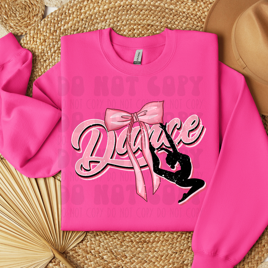 DANCE PINK SILHOUETTE - DTF TRANSFER