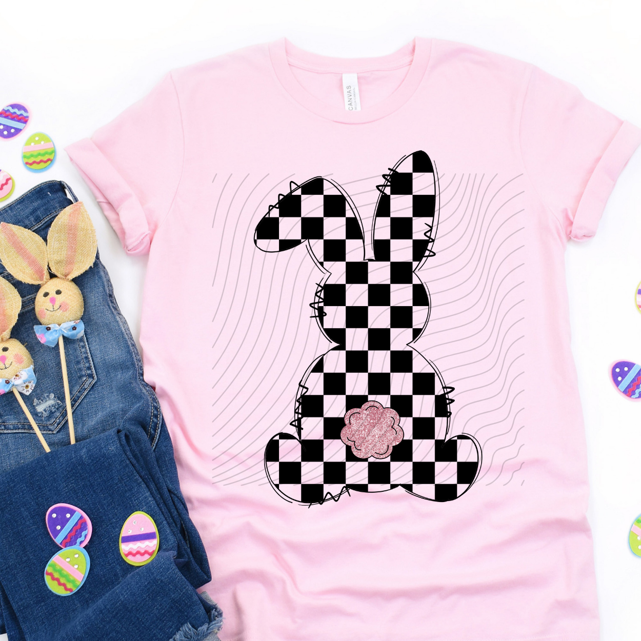 PLAID BUNNY - DTF TRANSFER