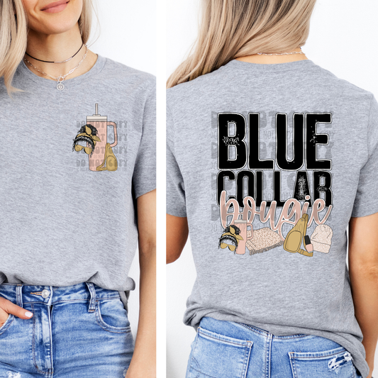 BLUE COLLAR BOUGIE NO TOOLS W/ POCKET - DTF TRANSFER