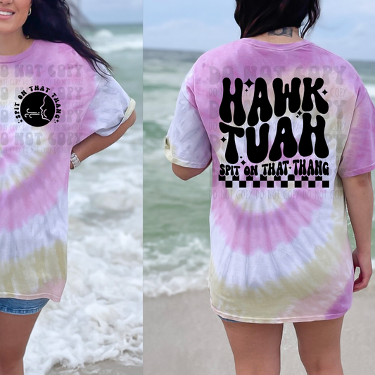 HAWK TUAH W/POCKET BLK - DTF TRANSFER