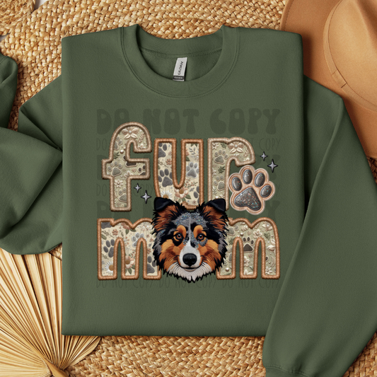 MERLE MUDI, BROWN - FAUX EMBROIDERY - DTF TRANSFER