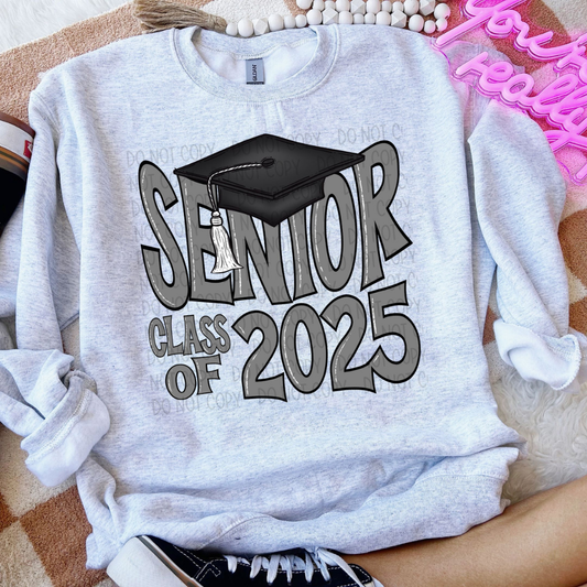 SENIOR 2025 DARK GREY - DTF TRANSFER