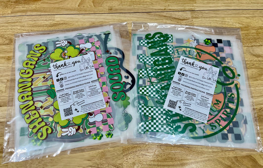 ST. PATRICKS GRAB BAG - 15 DTF TRANSFERS