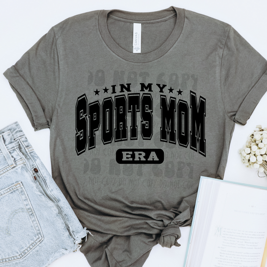 SPORTS MOM BLK VARSITY - DTF TRANSFER