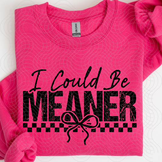 I COULD BE MEANER - DTF TRANSFER