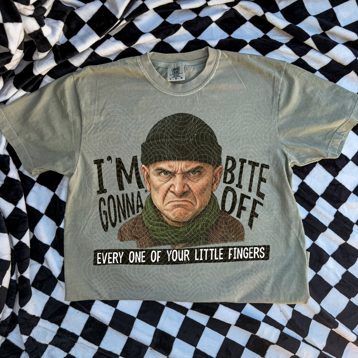 HARRY BLK TEXT DISTRESSED - DTF TRANSFER