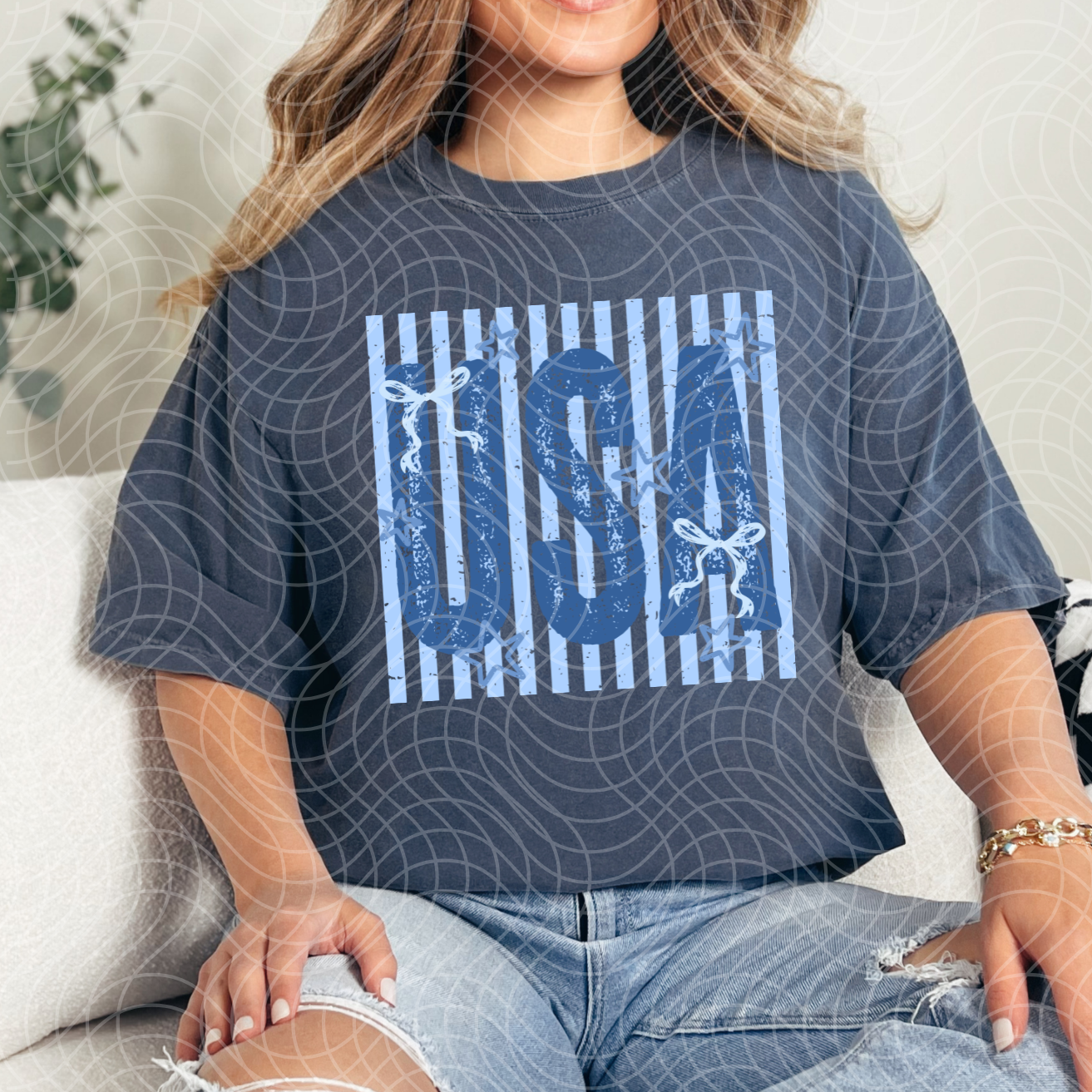USA BLUE - DTF TRANSFER