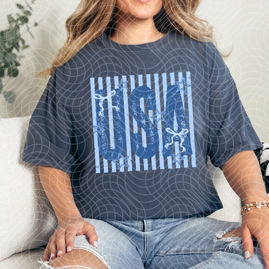 USA BLUE - DTF TRANSFER