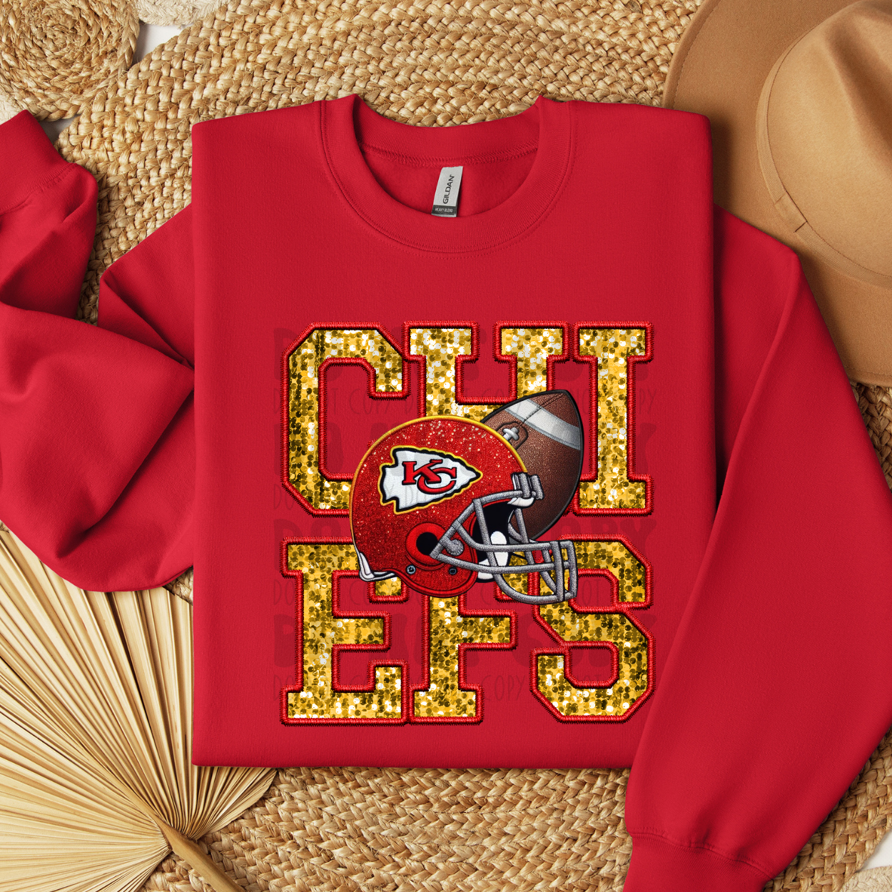 KC FAUX SEQUINS VARSITY - DTF TRANSFER