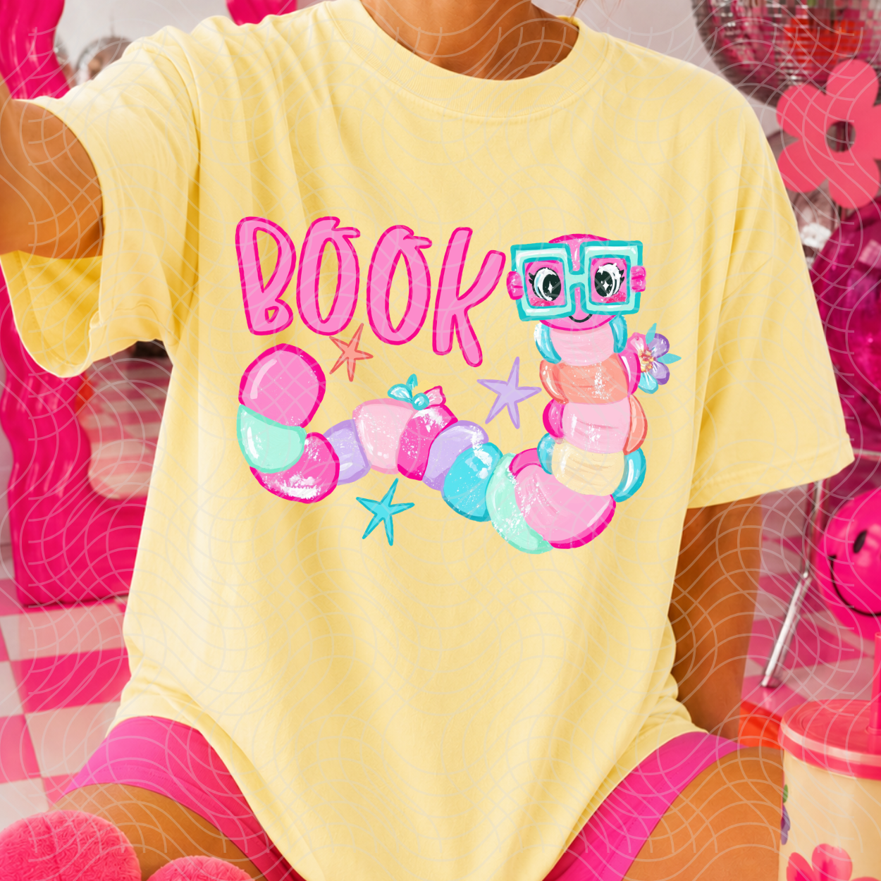 BOOK WORM - DTF TRANSFER