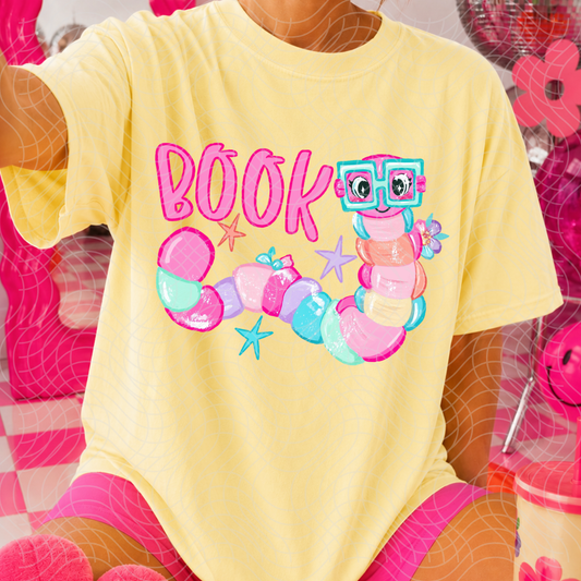 BOOK WORM - DTF TRANSFER
