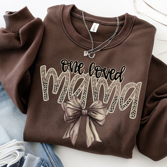 ONE LOVED MAMA LEOPARD - DTF TRANSFER