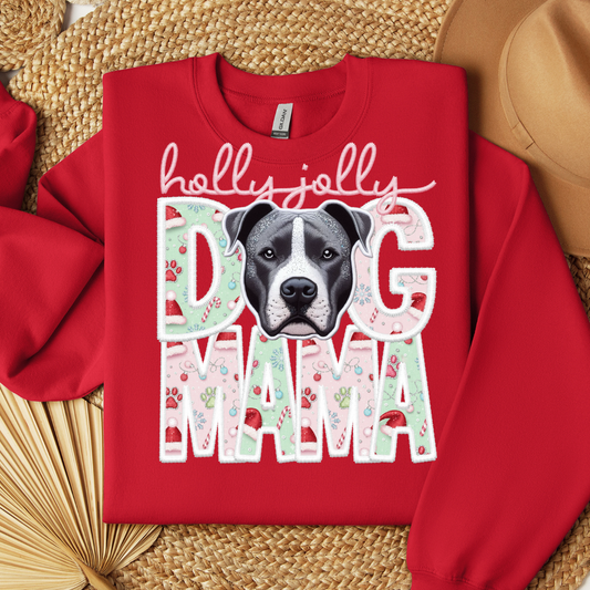 HOLLY JOLLY DOG MAMA - DTF TRANSFER