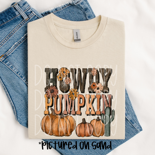 HOWDY PUMPKIN - DTF TRANSFER
