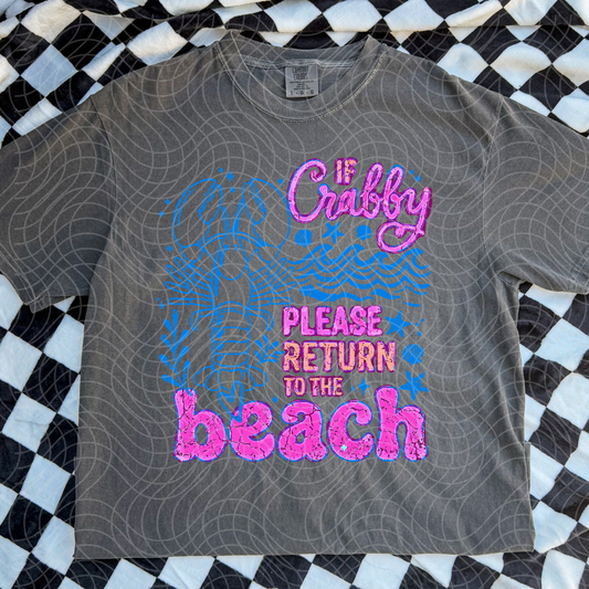 CRABBY TAKE ME TO THE BEACH - DTF TRANSFER