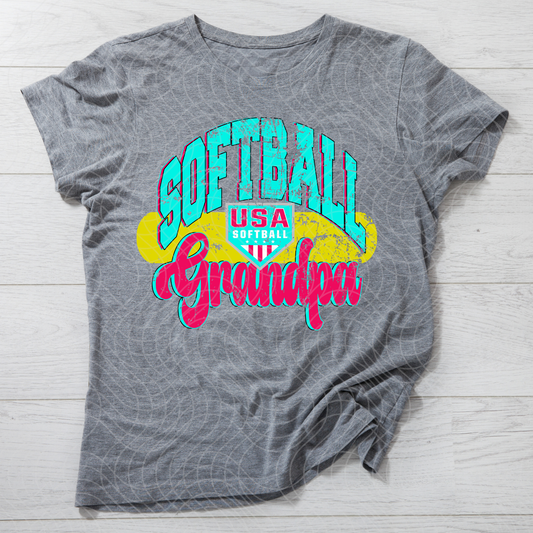 SOFTBALL GRANDPA - DTF TRANSFER