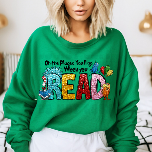 READ FAUX SEQUINS - DTF TRANSFER