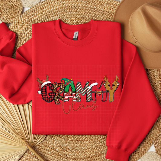 DOODLE GRAMMY CLAUS - DTF TRANSFER