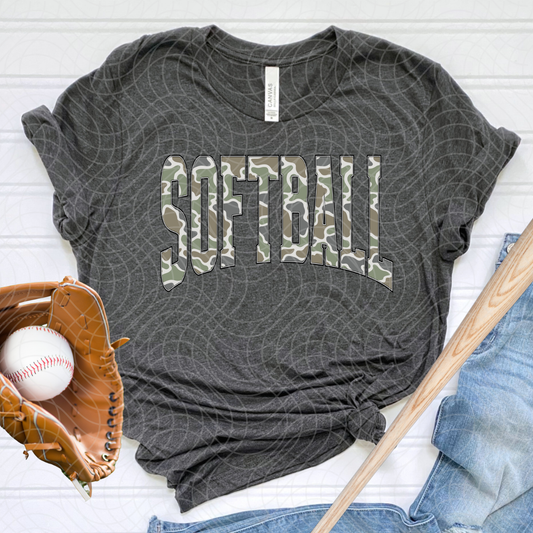 SOFTBALL CAMO - DTF TRANSFER