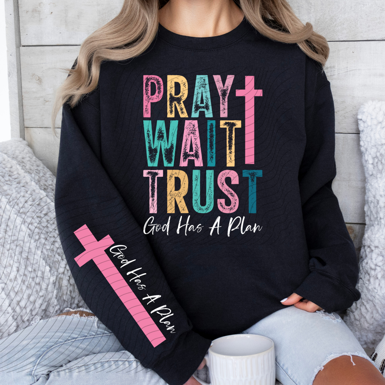 PRAY W/ SLEEVE - DTF TRANSFER