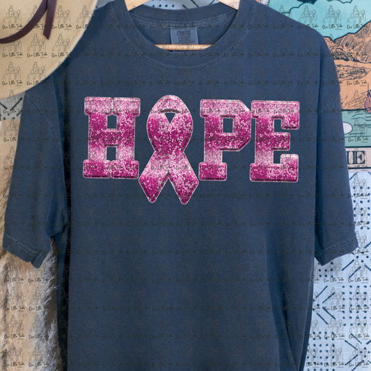 HOPE -  FAUX SEQUINS - DTF TRANSFER