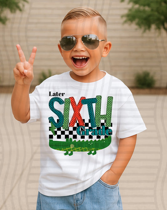LATER SIXTH GRADE BOY - DTF TRANSFER