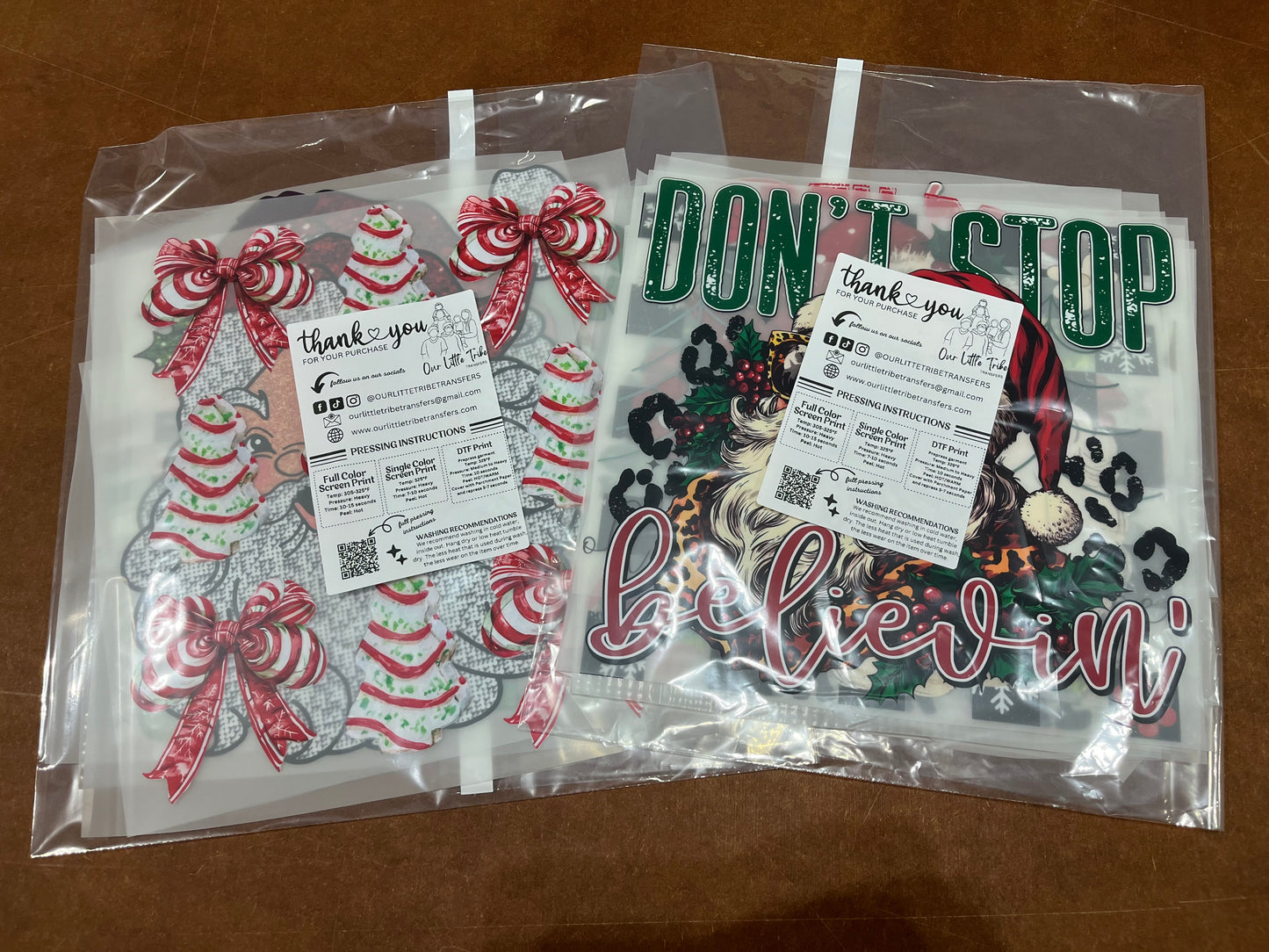 CHRISTMAS GRAB BAG - 15 DTF TRANSFERS