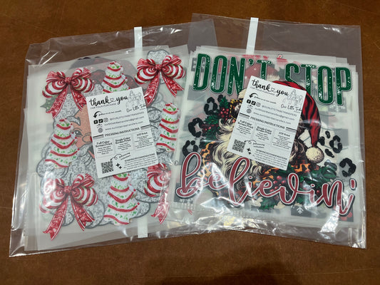 CHRISTMAS GRAB BAG - 15 DTF TRANSFERS