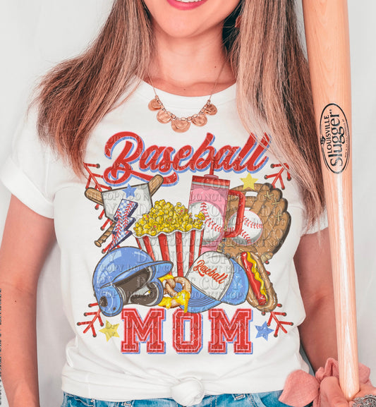 BASEBALL MOM THINGS COLLAGE - DTF TRANSFER