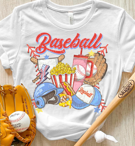 BASEBALL THINGS COLLAGE - DTF TRANSFER
