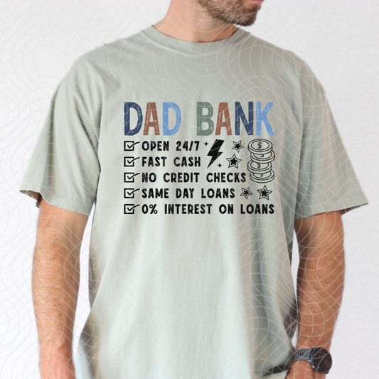 DAD BANK COLOR - DTF TRANSFER