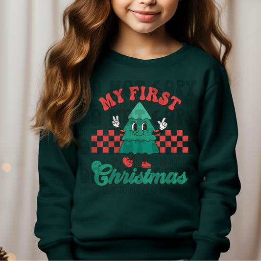 MY FIRST CHRISTMAS - NO DISTRESS - DTF TRANSFER