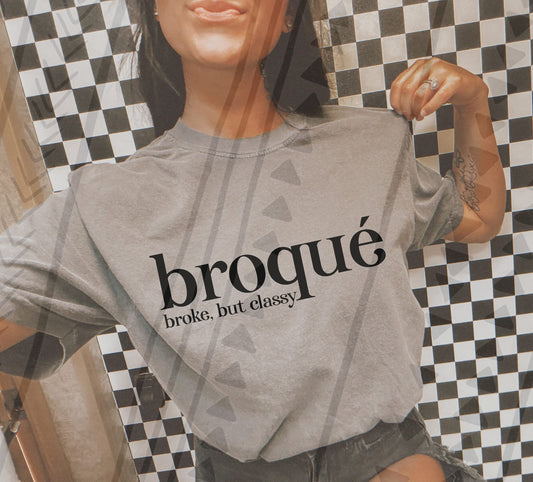 BROQUE BLK TXT - DTF TRANSFER