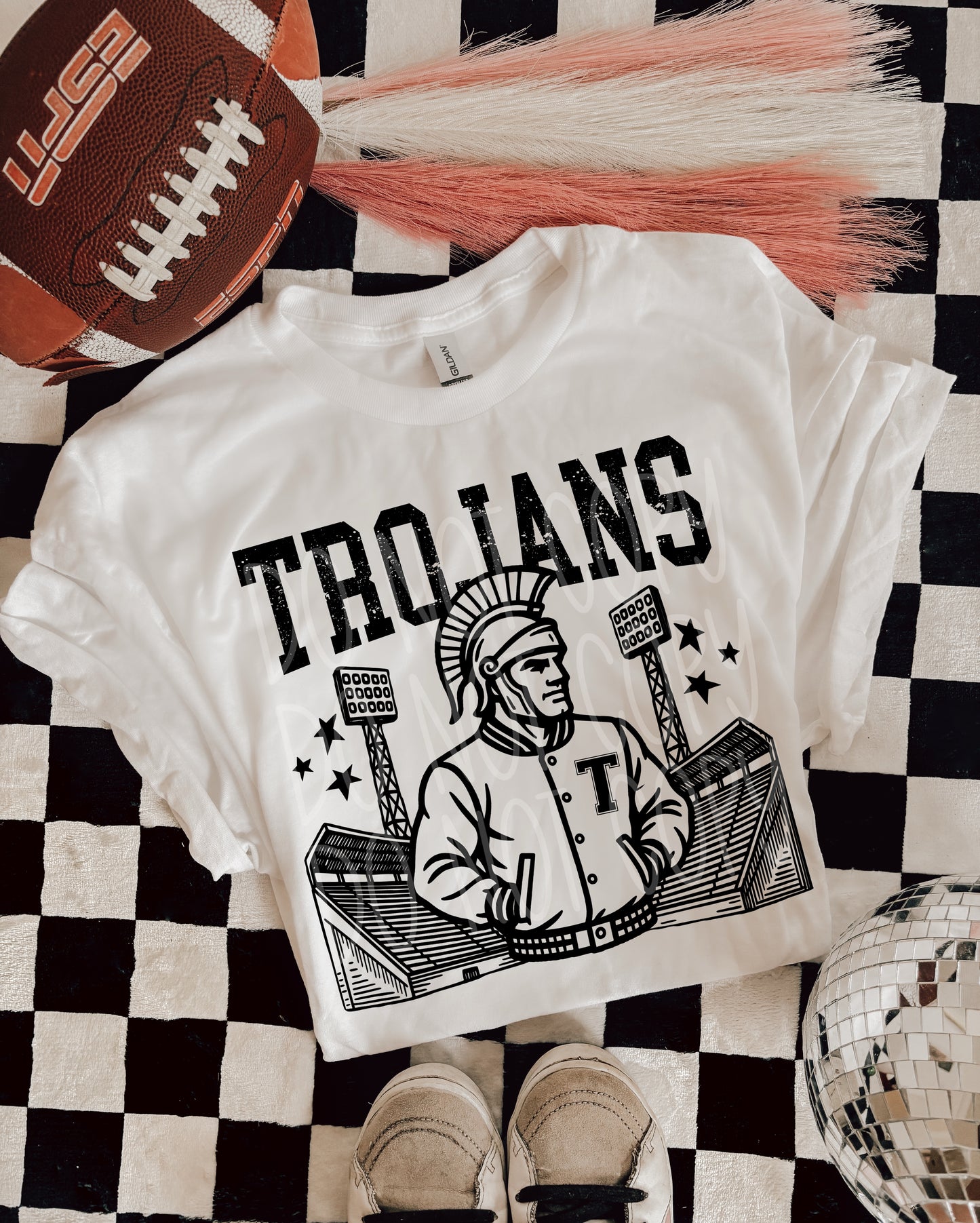 TROJANS FOOTBALL MASCOT - DTF TRANSFER