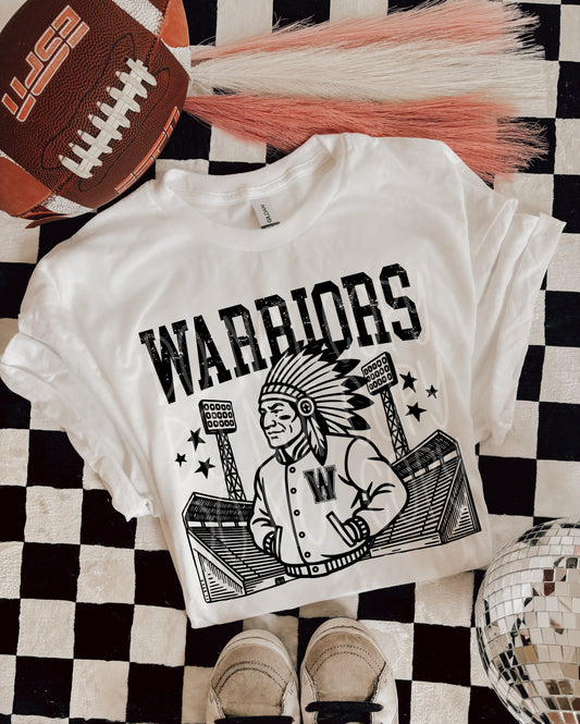 WARRIORS FOOTBALL MASCOT - DTF TRANSFER