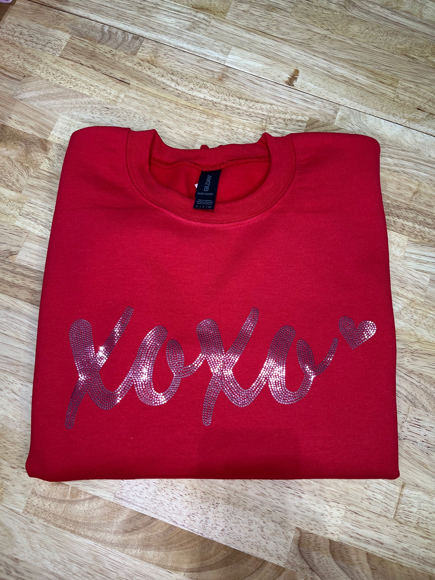 XOXO, LIGHT PINK - BLING SPANGLE TRANSFER