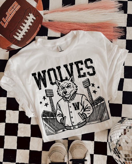 WOLVES FOOTBALL MASCOT - DTF TRANSFER