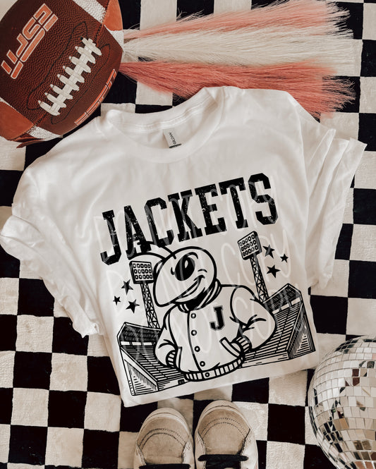 JACKETS FOOTBALL MASCOT - DTF TRANSFER