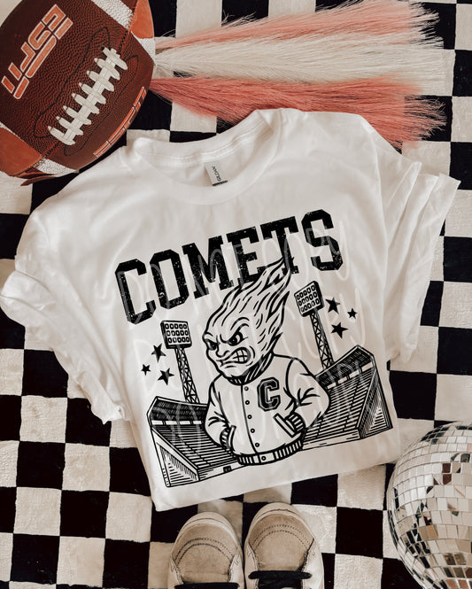 COMETS FOOTBALL MASCOT - DTF TRANSFER