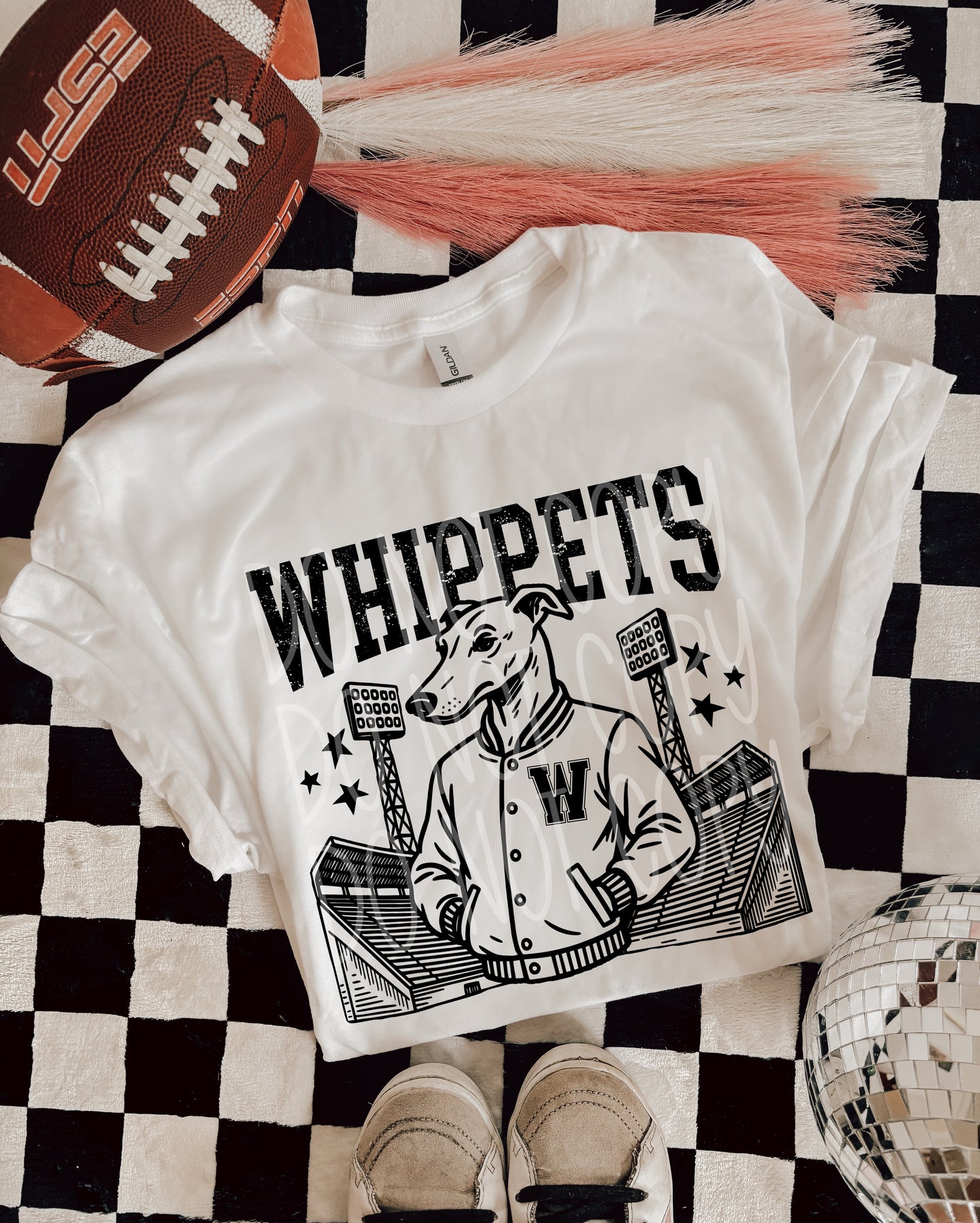 WHIPPETS FOOTBALL MASCOT - DTF TRANSFER