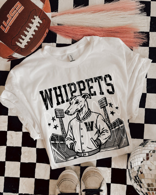 WHIPPETS FOOTBALL MASCOT - DTF TRANSFER