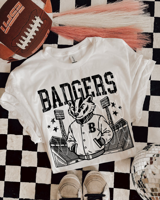 BADGERS FOOTBALL MASCOT - DTF TRANSFER