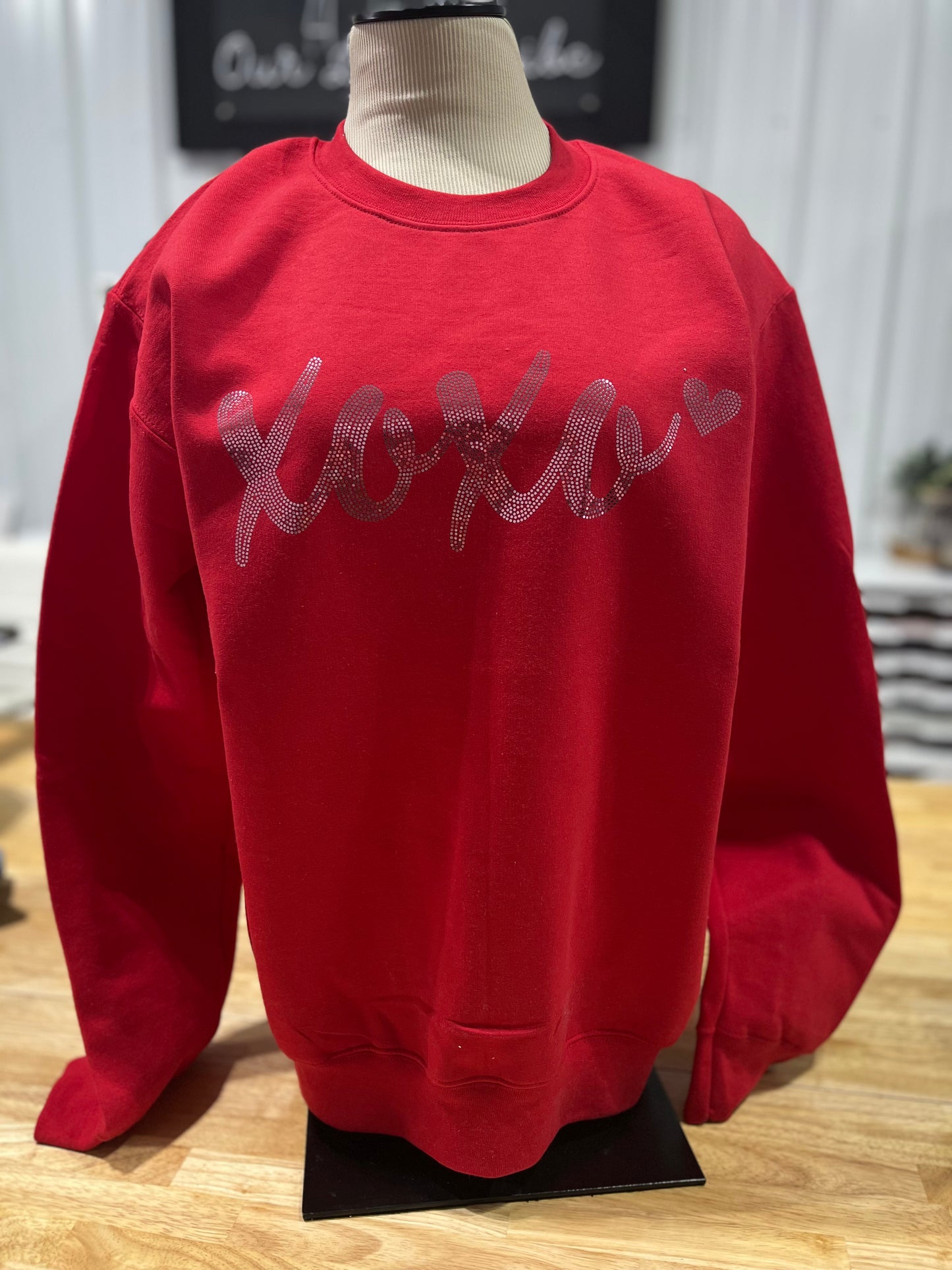 XOXO, LIGHT PINK - BLING SPANGLE TRANSFER