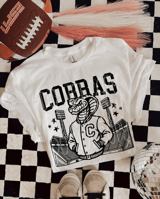 COBRAS FOOTBALL MASCOT - DTF TRANSFER