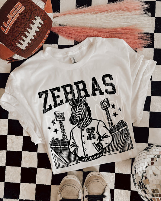 ZEBRAS FOOTBALL MASCOT - DTF TRANSFER