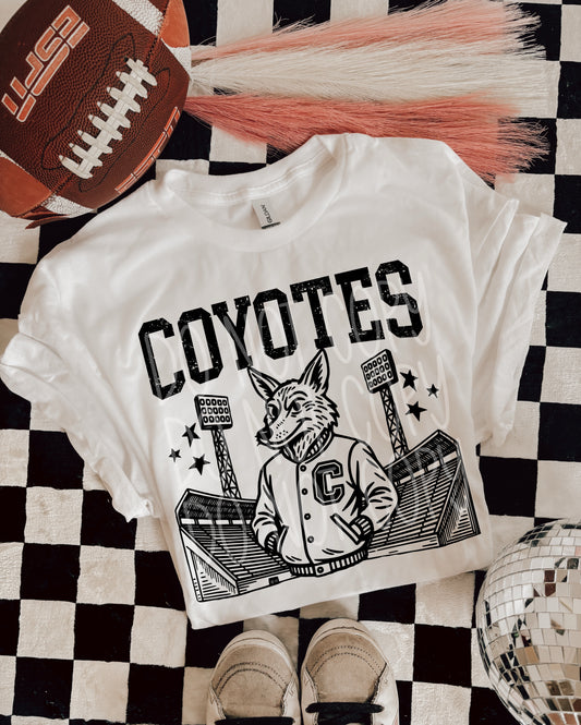COYOTES FOOTBALL MASCOT - DTF TRANSFER