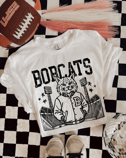 BOBCATS FOOTBALL MASCOT - DTF TRANSFER