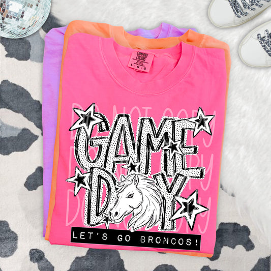 GAME DAY DOTTIES, BRONCOS - DTF TRANSFER