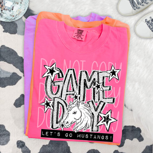 GAME DAY DOTTIES, MUSTANGS - DTF TRANSFER
