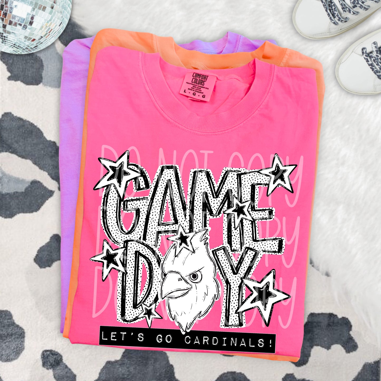 GAME DAY DOTTIES, CARDINALS - DTF TRANSFER